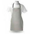 thumbnail image 4 of Abstract Apron, Retro Design of 4 Petals Flowers Inspired Forms, Unisex Kitchen Bib with Adjustable Neck for Cooking Gardening, Adult Size, Dark Grey and Eggshell, by Ambesonne, 4 of 4