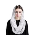 thumbnail image 1 of SHISUYAN 1Pcs Mantilla Lace Veil Church Head Covering Classic Style Religious Use, 1 of 8
