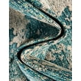 thumbnail image 4 of Unique Loom Outdoor Modern Collection Area Rug - Strive (7' 10" Round Aqua Blue/Yellow), 4 of 7