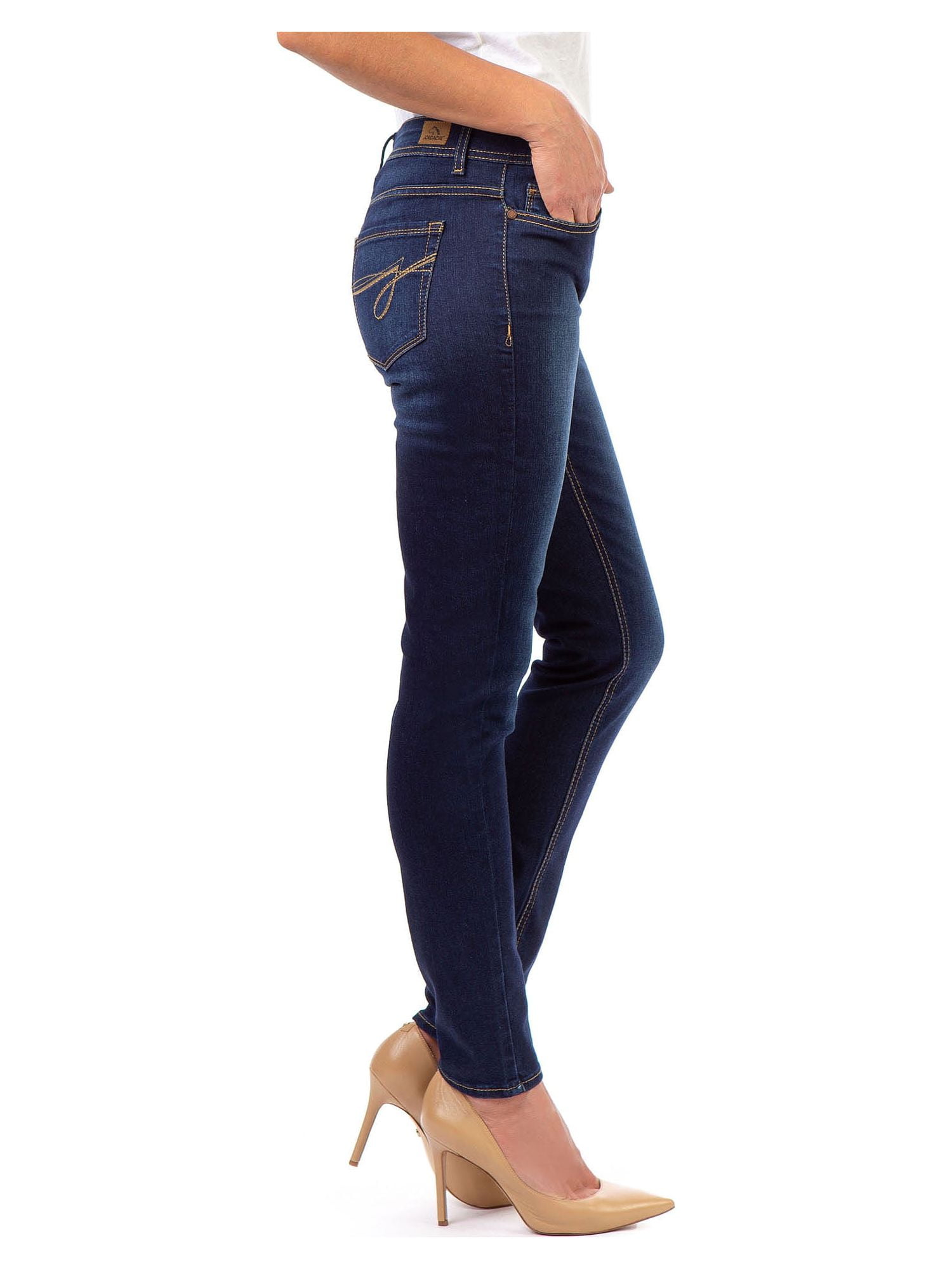 Jordache Women's and Women's Plus Mid-Rise Skinny Jeans, Sizes 2-22