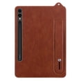 thumbnail image 5 of for Samsung Galaxy Tab S10 Ultra 2024/ S9 Ultra 2023/ S8 Ultra 2022 14.6 Inch - Shockproof Durable Premium PU Leather Cover with Kickstand, Business Style, Hand Strap Feature,Brown, 5 of 6