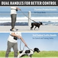 thumbnail image 3 of Plutus Pet Hands Free Dog Leash, Soft Padded Dual Handle Retractable Bungee Leash with Reflective Stitches, Adjustable Wasit Leash for Dog Walking Running Jogging, for Medium Large Dogs, 3 of 7