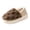 Coffee, variant on Womens Closed Back Fuzzy Slippers Bubble Fleece Lined Platform Warm Plush Non Slip House Slippers