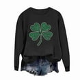 thumbnail image 4 of Womens St Patricks Day Tops Casual Crewneck Sweatshirt Shamrock Long Sleeve Shirt St Patricks Day Shirts Womens Green Top, 4 of 7