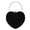 Black, variant on Party Clutch Purse Cute Heart Shaped Women Handbag Evening Bags