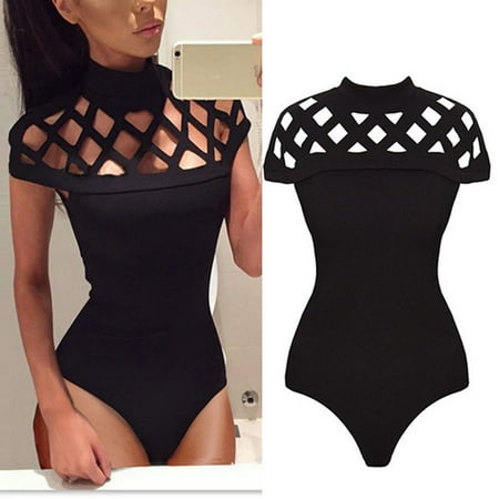 Women One Piece Swimwear Bathing Beach Bikini Up Padded Beachwear Monokini Suit Size S