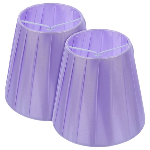 UPOUART Purple Cloth Lamp Shade Elegant Design for Table and Floor Lamps 2Pcs