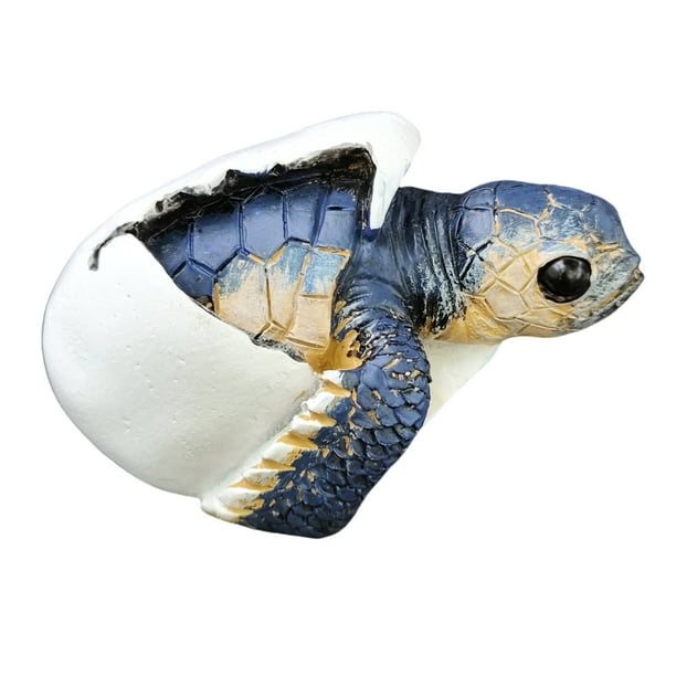Imán para nevera de resina pintado a mano en 3D con forma de tortuga de playa para incubar tortugas