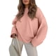 thumbnail image 2 of Suéter Informal de Punto Afelpado de Larga Extragrande para Mujer, Ropa de Otoño Rosa L, 2 of 8