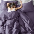 thumbnail image 7 of FreeLung Purple King Size Bed Sheet Set - Deep Pocket to 21 inches Mattress 4 Piece, 7 of 7