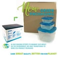 thumbnail image 2 of Mr. Lid Attached Food Storage Containers - Permanently Attached Plastic Lid, Space Saving (17), 2 of 2