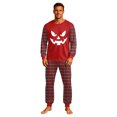thumbnail image 3 of OIOLOYJM Family Halloween Matching Pajamas | Spooky Pumpkin Print Holiday Party Classic Fit Lounge Sleepwear Cozy Casual Long Sleeve Costumes with Pockets for Indoor Outdoor Activities Men 2XL, 3 of 5