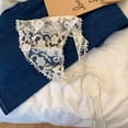 thumbnail image 1 of Womens White Lace Headband Cute Triangular Headband Sweet Temperament TBY QFD, 1 of 9