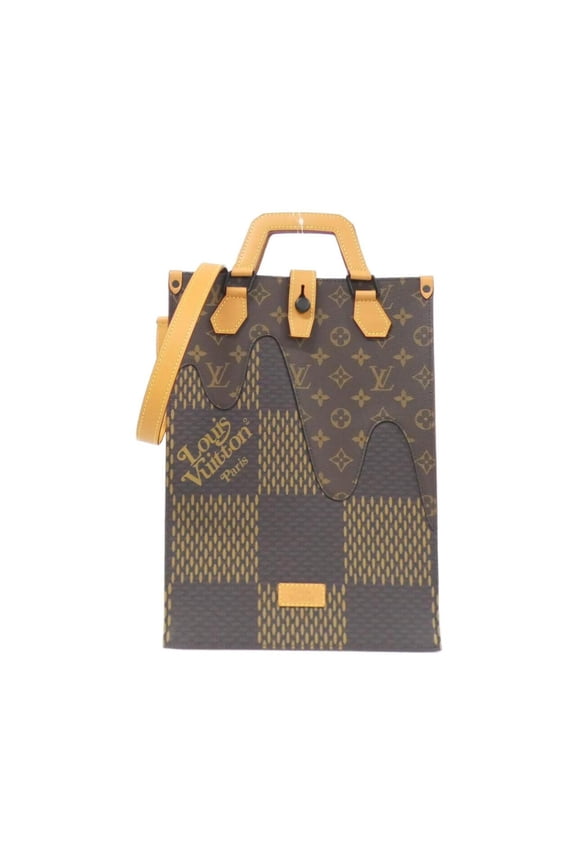 Pre-Owned Louis Vuitton Damier Giant (LV Squared) Mini Tote N40355 Handbag