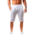 thumbnail image 2 of Men Casual Soild Shorts Summer Breathable Cotton Linen Short Pan Fashion Jogging Beach Shorts Men Clothes, 2 of 6