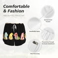thumbnail image 6 of Lsque Hello Summer Gnome Printed Women's Running Shorts with Liner Pockets,Elastic Quick Dry Workout Athletic Gym Yoga Shorts,Womens High Waist Shorts-XX-Large, 6 of 9