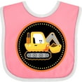 thumbnail image 3 of Inktastic Construction Digger Truck Boys Baby Bib, 3 of 4