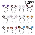 thumbnail image 3 of Bandeaux d'Halloween Mode Originale 12 Pcs Cerceaux de Cheveux Assortis, 3 of 10
