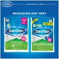 thumbnail image 3 of DenTek Advanced Clean Triple Clean Floss Picks, Removes Plaque & Bacteria, No Break No Shred, Micro-Textured Pick, 150 Count (Pack of 6), 3 of 7