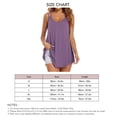 thumbnail image 4 of Double Strap Camisole Sleeveless Flowy V Neckline Double Strap Tank for Summer Lady Girl, 4 of 6
