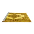 thumbnail image 2 of Ahgly Company Machine Washable Indoor Rectangle Medallion Yellow Traditional Area Rugs, 5' x 8', 2 of 4