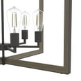 thumbnail image 4 of Hunter - Woodburn 12-light Noble Bronze, Extra Large Pendant Light, Dimmable, Modern Style, Rectangle Shaped, for Bedrooms, Dining, Living Rooms - 19860, 4 of 6