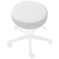 thumbnail image 5 of Saloniture 2-Pack Round Stool Seat Cover, 15-1/2 Inch Waterproof Slipcover for Swivel Chair or Barstool - White, 5 of 7