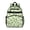 Geometric Triangle Green Pattern, variant on Geometric Triangle Green Pattern Cute School Backpack Bag for School with Padded Back and Adjustable Shoulder Straps 15.25"x11.5"x5.25"