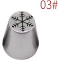thumbnail image 3 of 1 punta de glaseado de flores navideñas, puntas rusas para decoración de pasteles, suministros para decoración de pasteles, suministros para hornear, puntas para glaseado para hornear tazas, 3 of 4