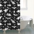 thumbnail image 4 of Dinosaur Silhouette Pattern Shower Curtain 72"x84" ,Bathroom Decorative Shower Curtains Set with 12 Hooks,Modern Waterproof Washable Shower Curtain, 4 of 6
