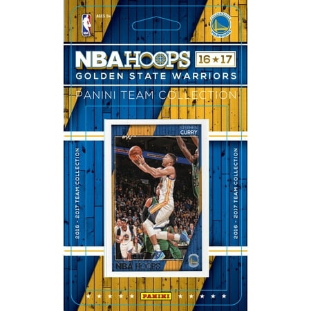 Factory Team Ball Golden State Warriors 2016 2017 Hoops Basketball Factory Sealed 9 Card NBA Licensed Team Set with Stephen Curry Kevin Durant Plus ()