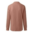 thumbnail image 6 of Pimfylm Women's Long Sleeve Shirts 2025 Fall Henley Dressy Loose Casual Tops Trendy Blouses Cute T-Shirts Outfits Clothes Pink, XXL, 6 of 7