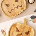 thumbnail image 5 of Ghost Bandeja de comida de calabaza de madera para Halloween, plato de mueca, decoración de plato de hamburguesa y patatas fritas, 5 of 5