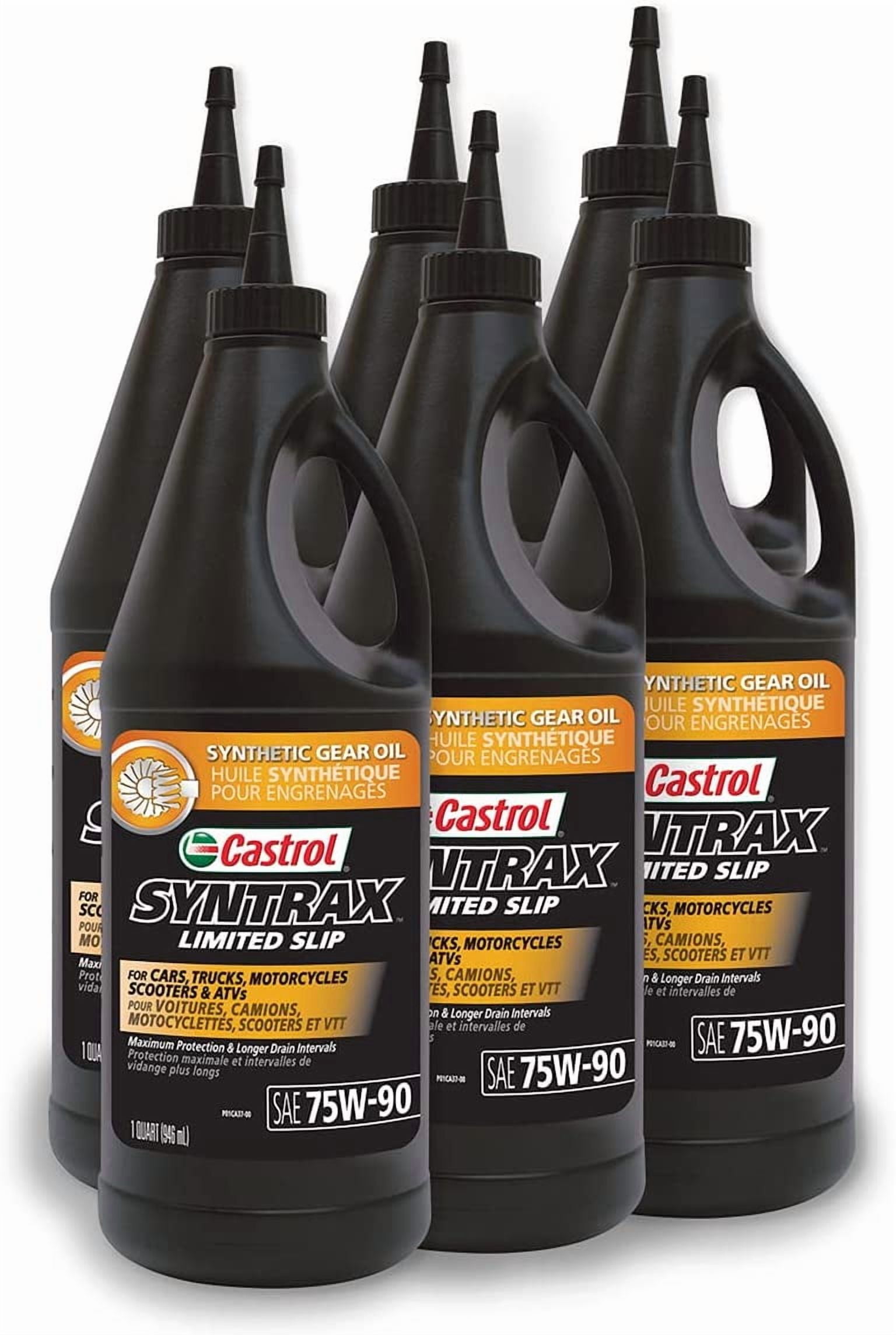 Castrol 06674-6PK Syntrax Limited Slip 75W-90 Gear Oil - 1