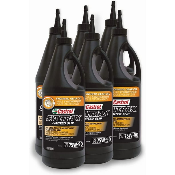 Castrol 06674-6PK Syntrax Limited Slip 75W-90 Gear Oil - 1 Quart