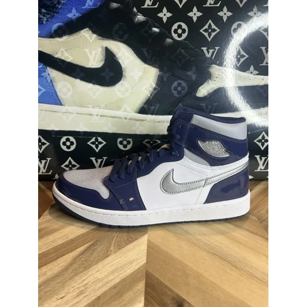 Ni - ke Ni - ke Air Jordan 1 High Golf Midnight Navy Georgetown Jeter DQ0660-100 Men’s 13