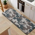 thumbnail image 5 of Gray Brown Camo Wavy Shapes Pattern Kitchen Rug Mat,Kitchen Runner Rugs Non Skid Washable,Decorative Kitchen Floor Mats for Kitchen,Sink,Laundry,17"x47.2", 5 of 7