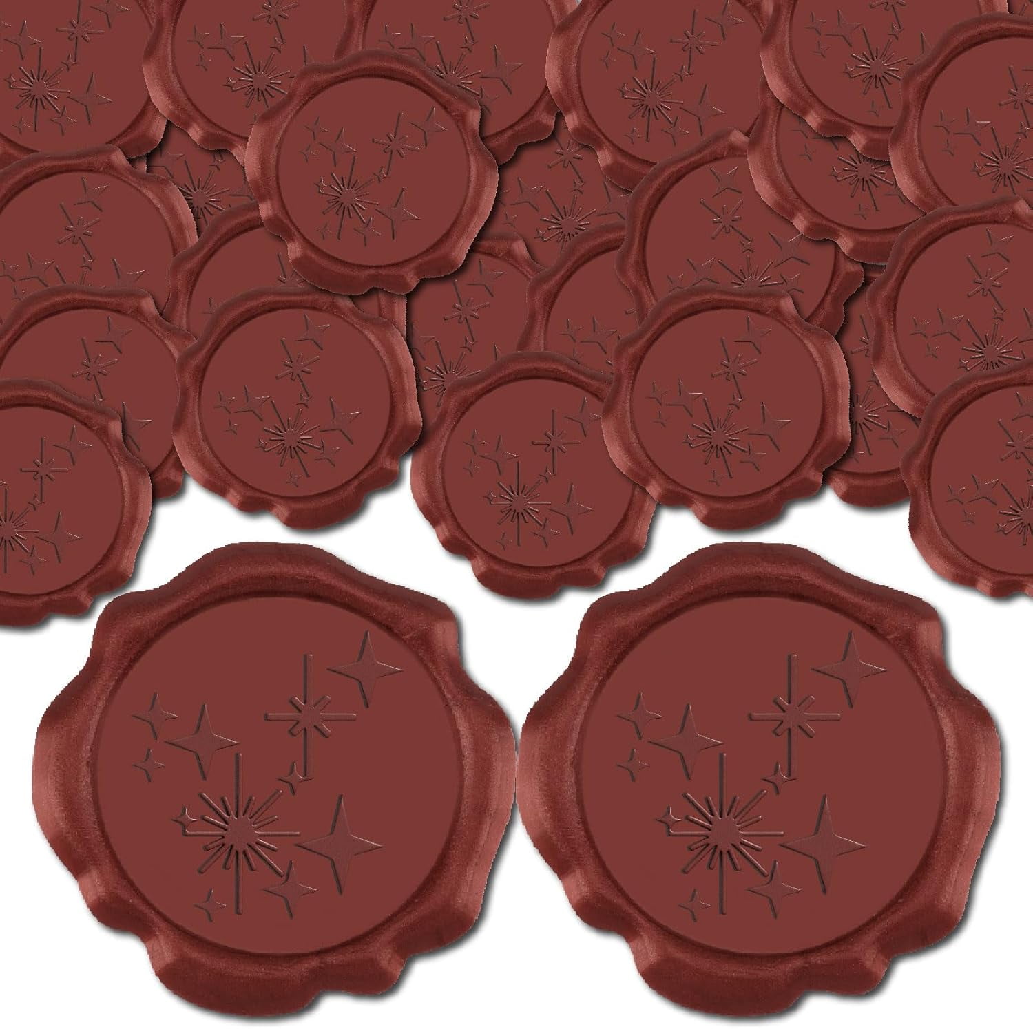 100Pcs Wax Seal Stickers Sending Bird Heart Wedding Invitation Envelope Sealing Stamp Sticker 30mm Self Adhesive Antique Red Vintage for Gift Wrapping DIY Decor