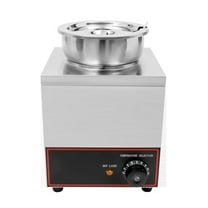 Commercial Nacho Cheese Warmer, 150W 110V Electric Hot Fudge Dispenser Warmer Large Capacity Stainless Steel Soup Cheese Heat Preservation Machine for Hot Fudge, Butter, Cheese, Ca
