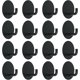 thumbnail image 1 of Ganchos para Toallas de Baño - Juego de 16 Ganchos Pared Autoadhesivos de Acero Inoxidable 304, Para Baño, Cocina, Dormitorio - Negro, 1 of 4