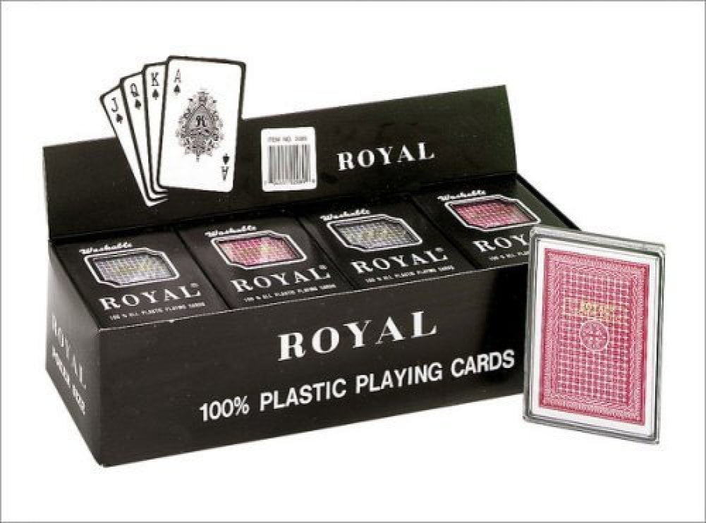 6 Double Deck Large Index Pinochle Playing Cards in Display Box