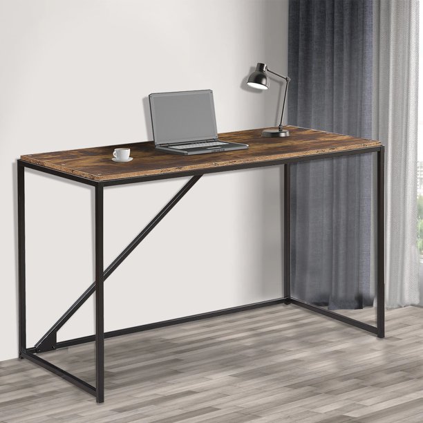 Home Office 46Inch Computer Desk, Computer Desk No Assembly Required, Small Student School