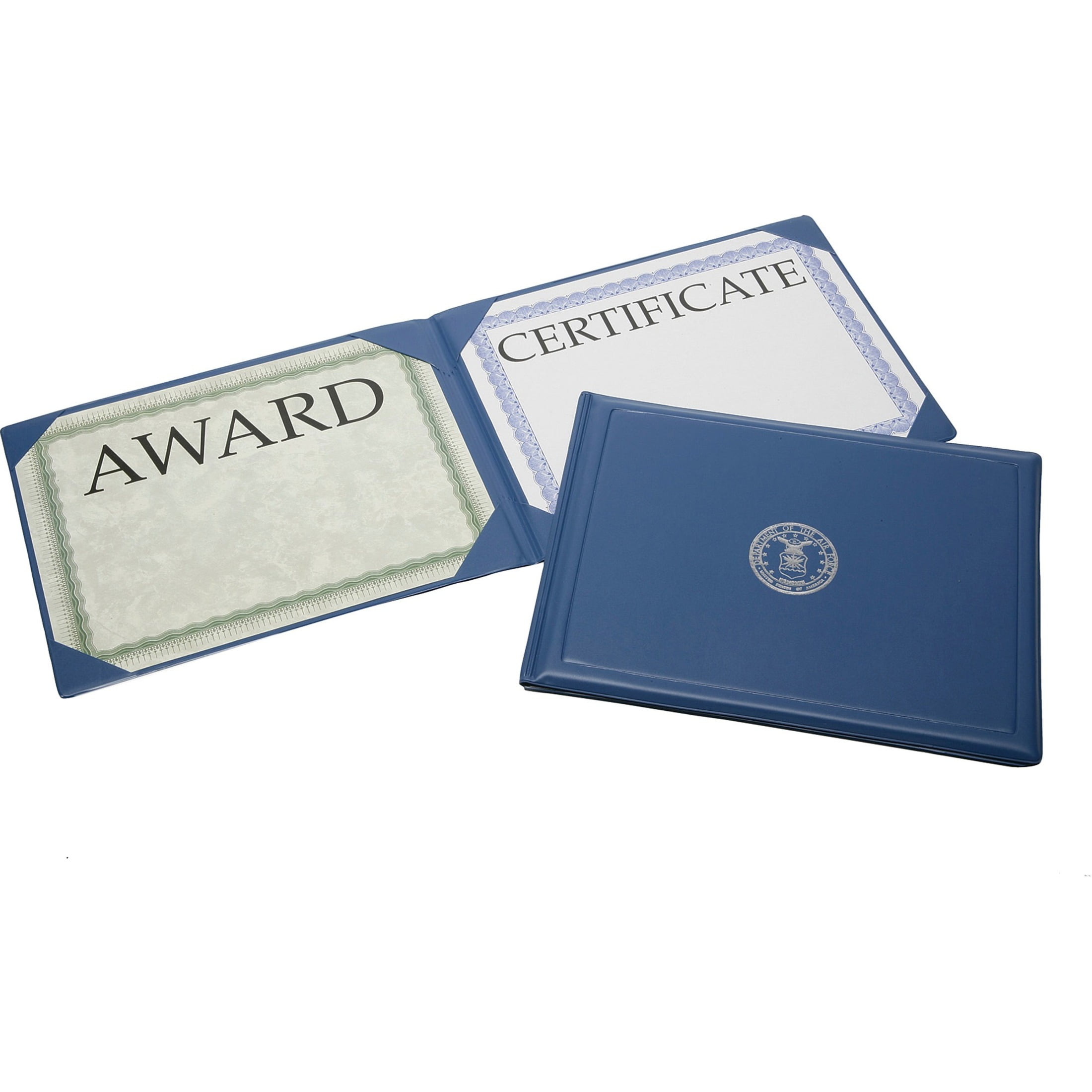 SKILCRAFT Award Certificate Binder With Gold Navy Seal