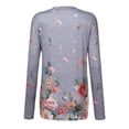 thumbnail image 4 of Cyber&Monday Deals USSUMA Shirts for Women Trendy, Women's Junior Tee Shirt Long-Sleeves Graphic Camo Printed V-neck 2022 Bohemian Cute T Shirt Loose Blouse T-shirts Graphic Skull Print Tunic Tops, 4 of 8