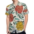 thumbnail image 4 of High Quality Hawaiian Shirts for Men Short Sleeve Aloha Beach Shirt Floral Summer Casual Button Down Shirts Blouses WY2AWP, 4 of 7