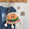 thumbnail image 3 of AMERTEER Sac à Bandoulière pour Fille en Toile en Forme de Hamburger avec Sangle Réglable, 3 of 8