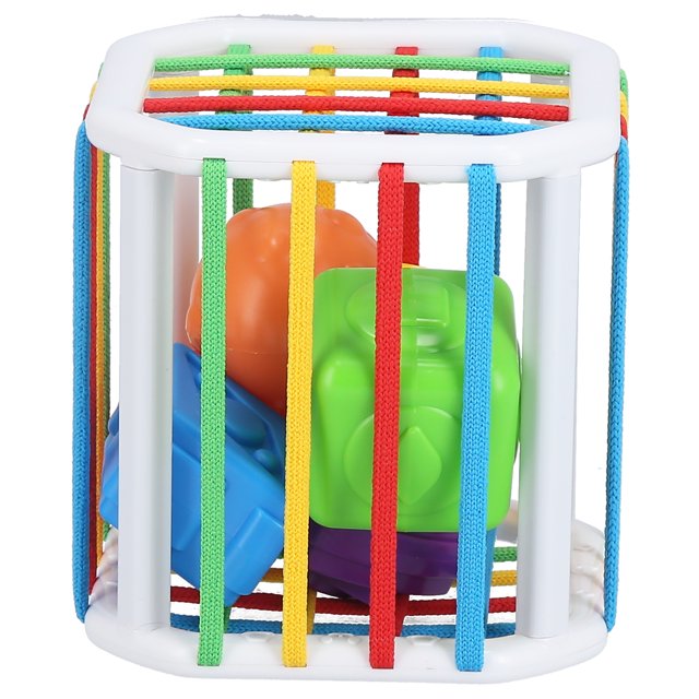 Juguete de clasificación de forma de bebé cubos sensoriales para niños pequeños entrenamiento educativo suave juguetes sensoriales de arcoíris juguetes de clasificación ANGGREK Otros