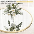 thumbnail image 4 of 36-pulgada round wall decor mirror con metal frame - perfect para entrada, vanity, dormitorio, o bathroom - easy to install, 4 of 9