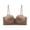 Coffee, variant on Women Jelly Strapless Front Closure Bra Wireless Padded Bralette With Removable Spaghetti Straps Beige M