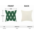 thumbnail image 5 of Christmas Pillow Covers 18x18 Inch 2 Pcs, Sage Green White Trees Decorative Throw Pillows for Couch, Xmas Winter Outdoor Decor Pillowcase Linen Cushion Cover for Bed Sofa, 5 of 6